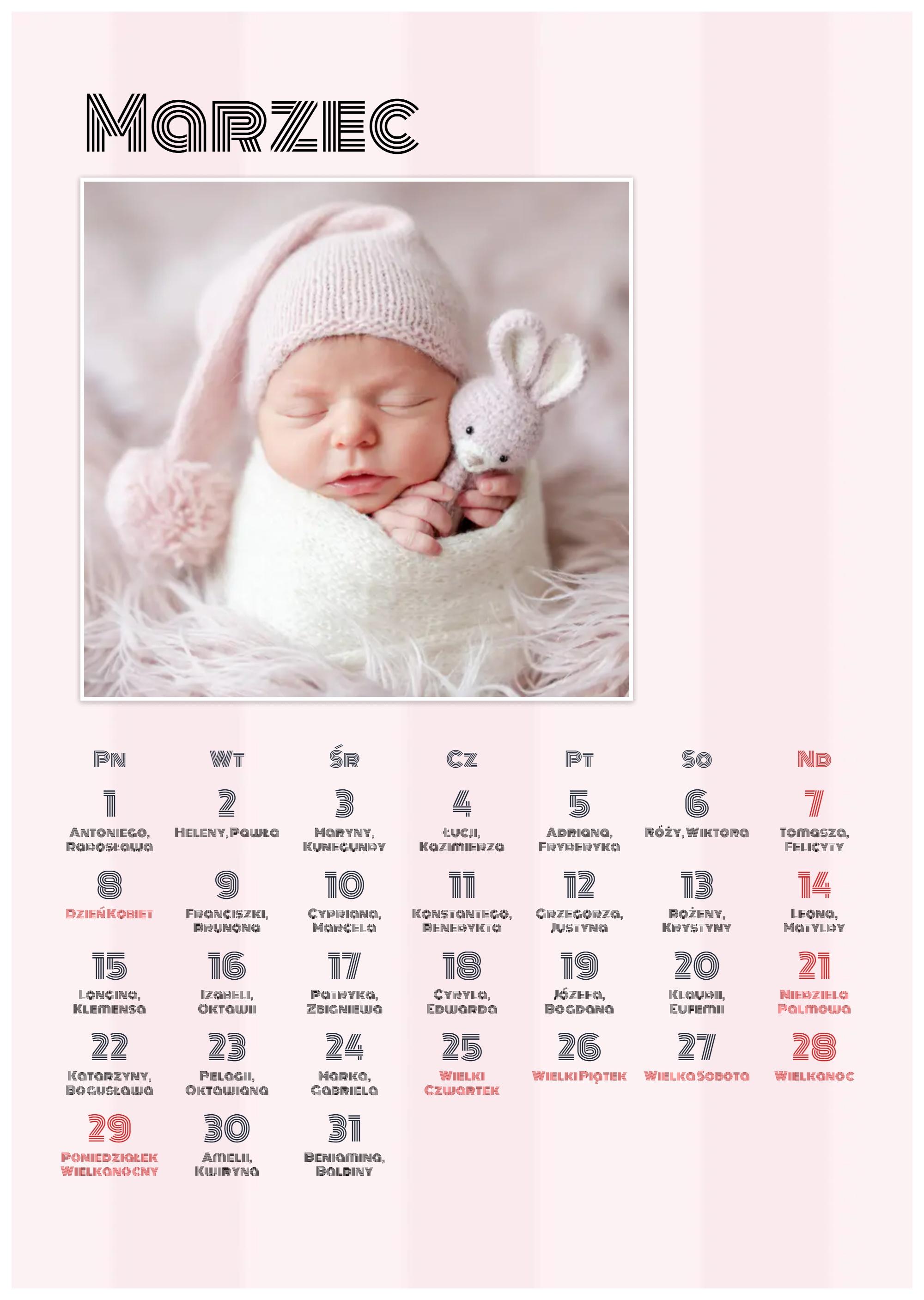 Photo calendar Kids