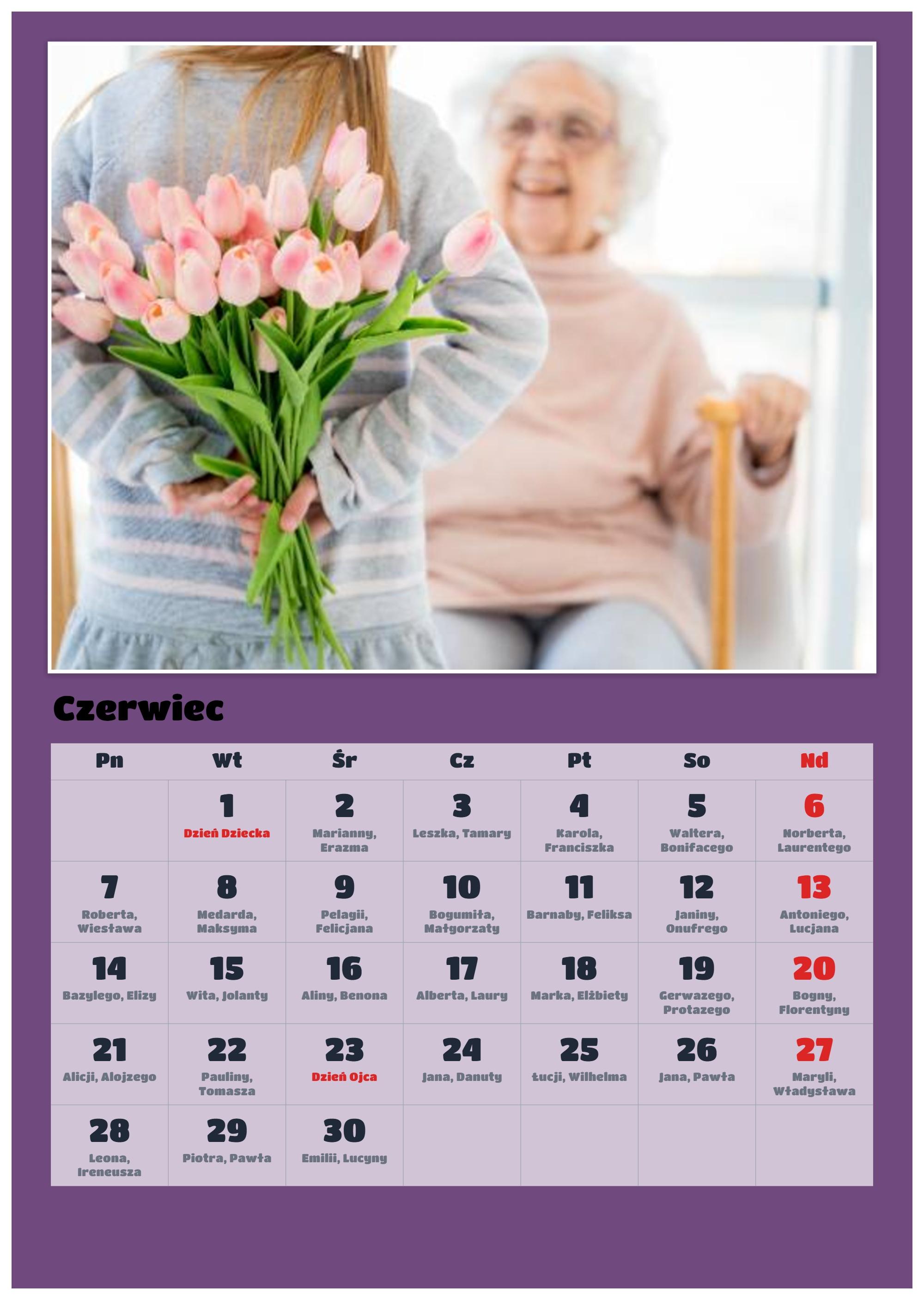 Photo calendar Grandmother’s Day