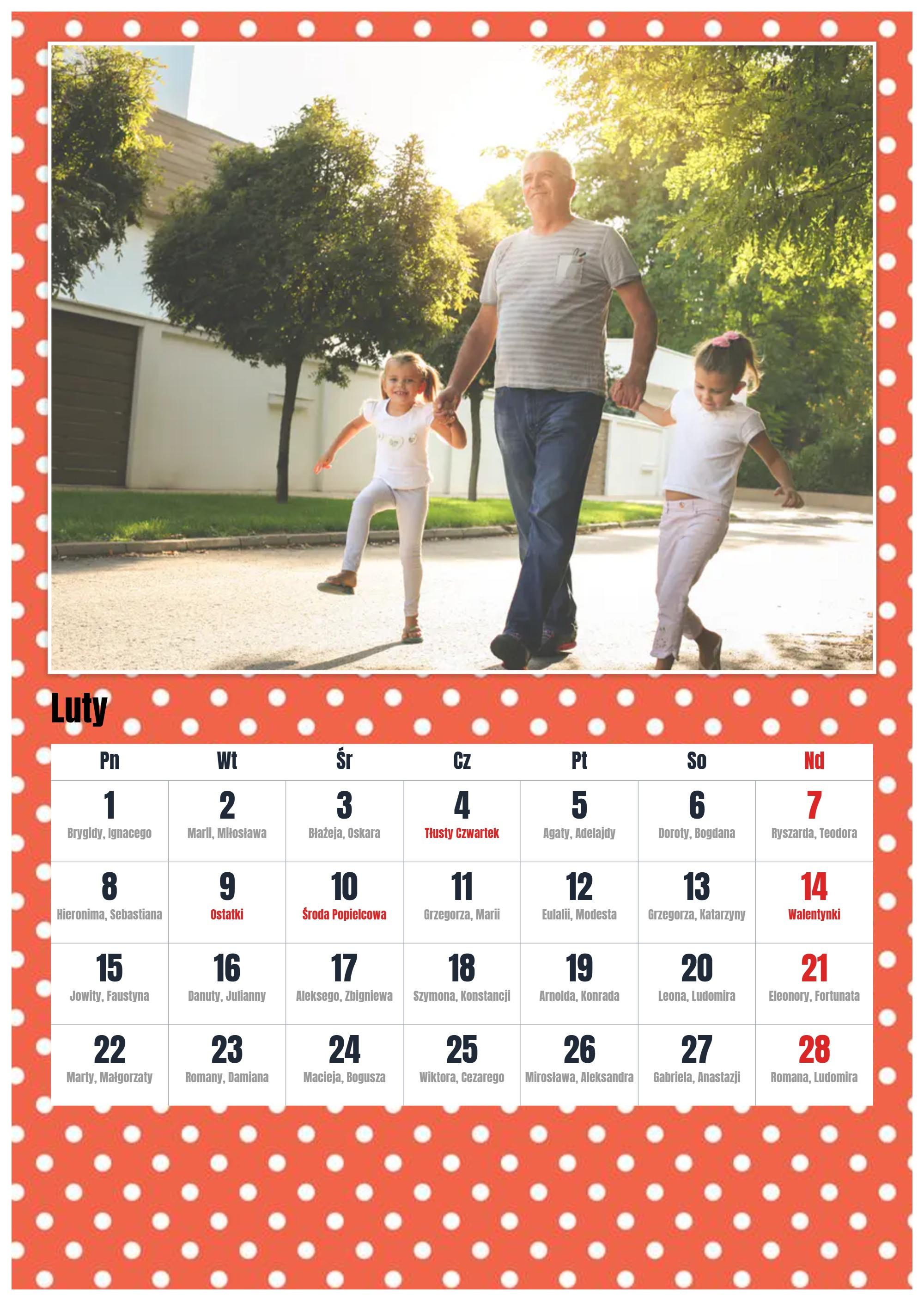 Photo calendar Grandparents’ Day