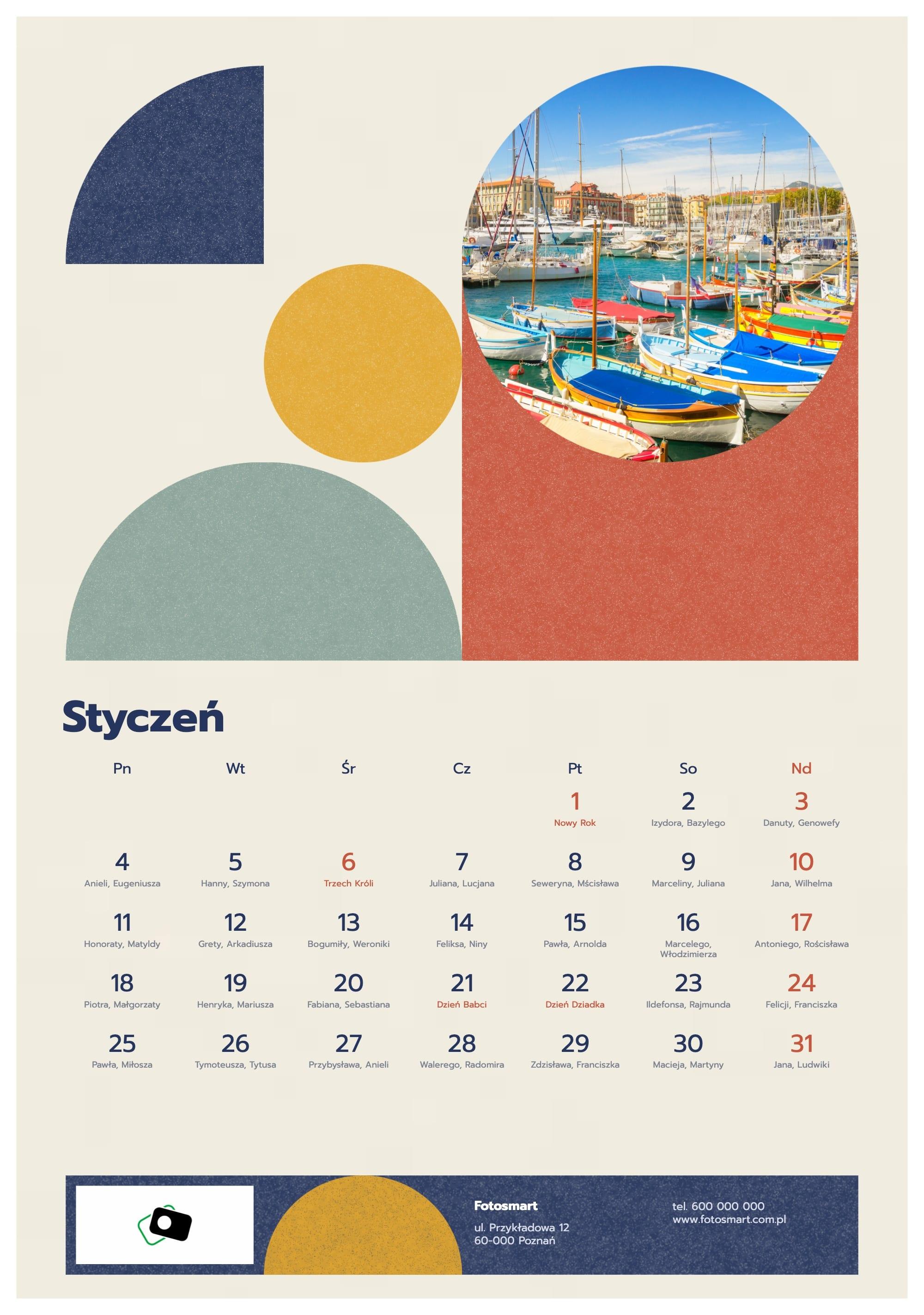 Photo calendar Business Geometry