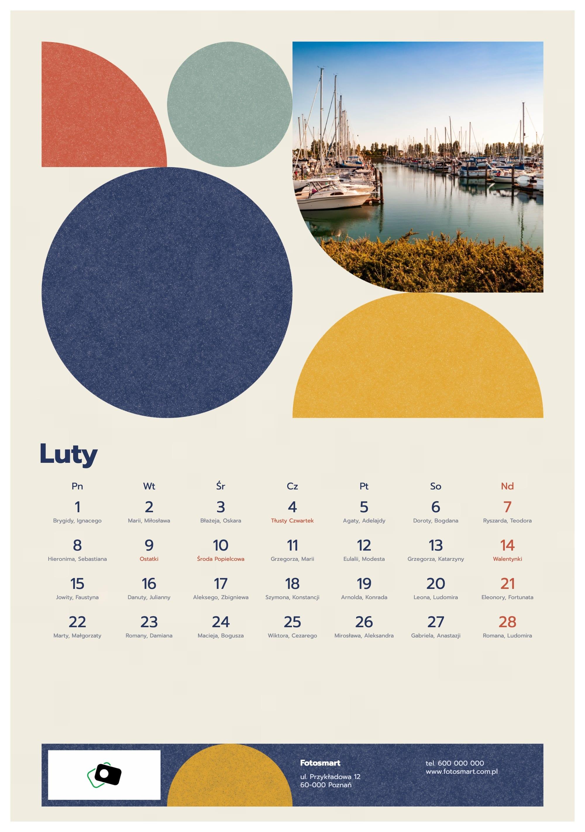 Photo calendar Business Geometry