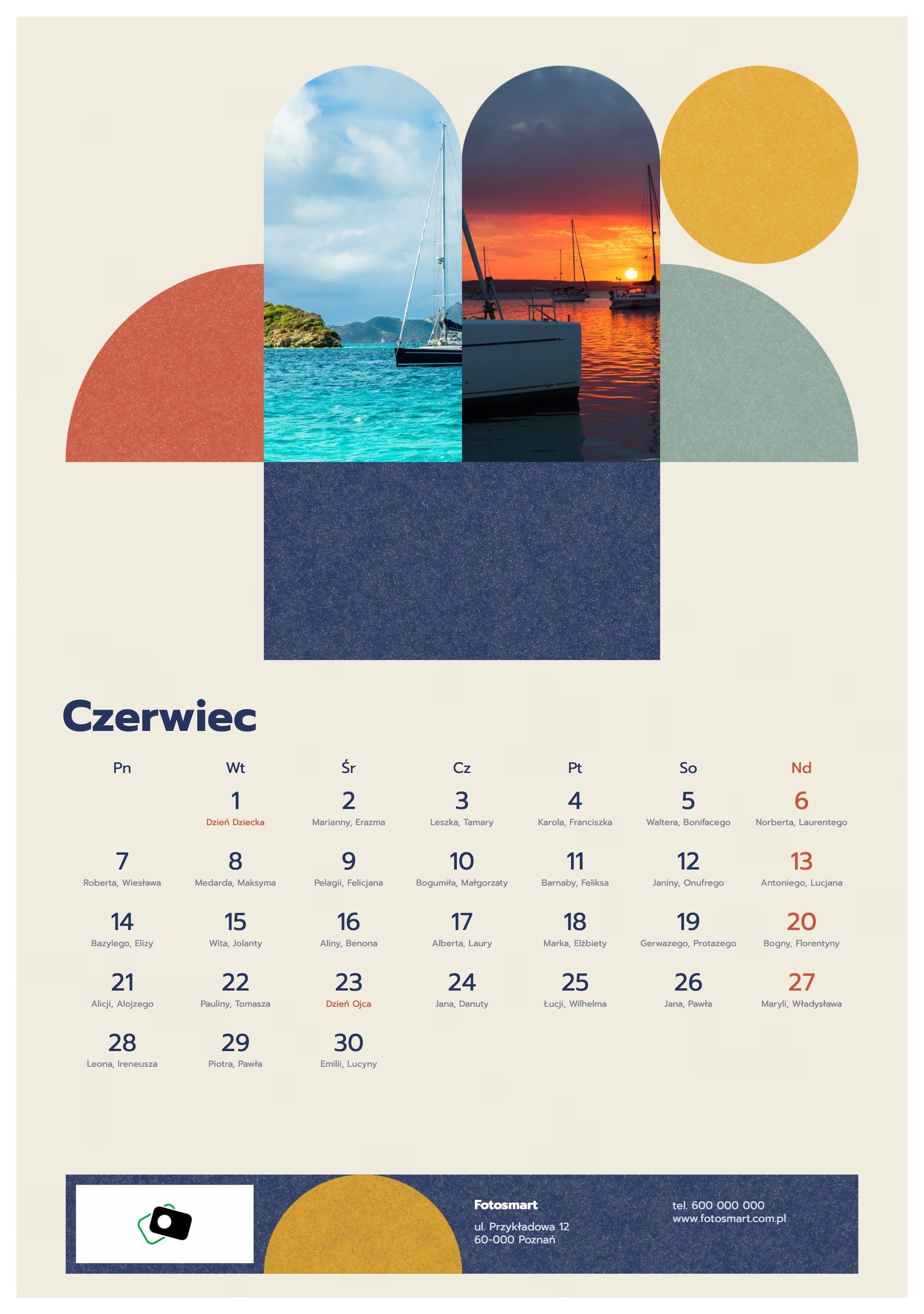Photo calendar Business Geometry