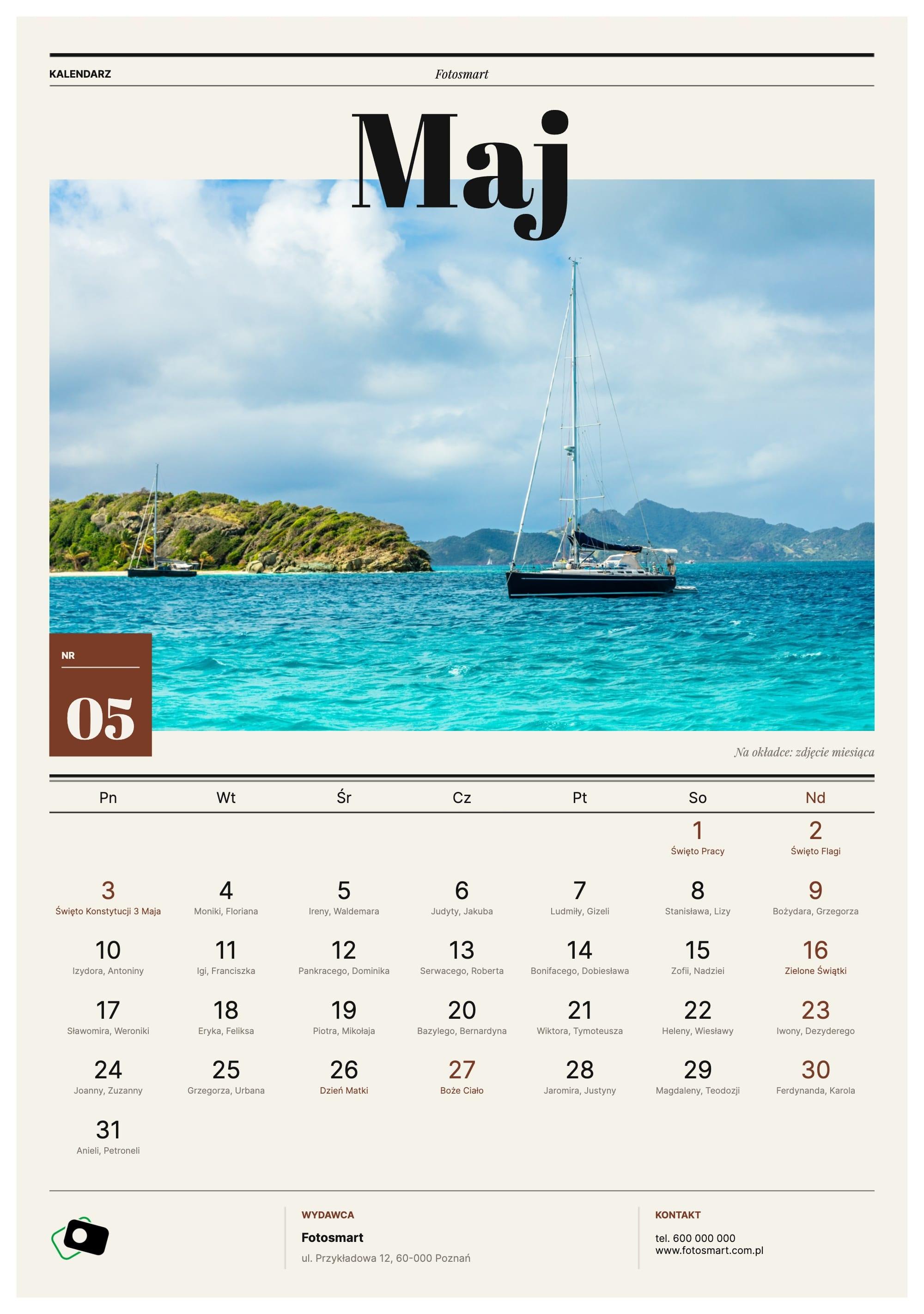 Photo calendar Business Magazine