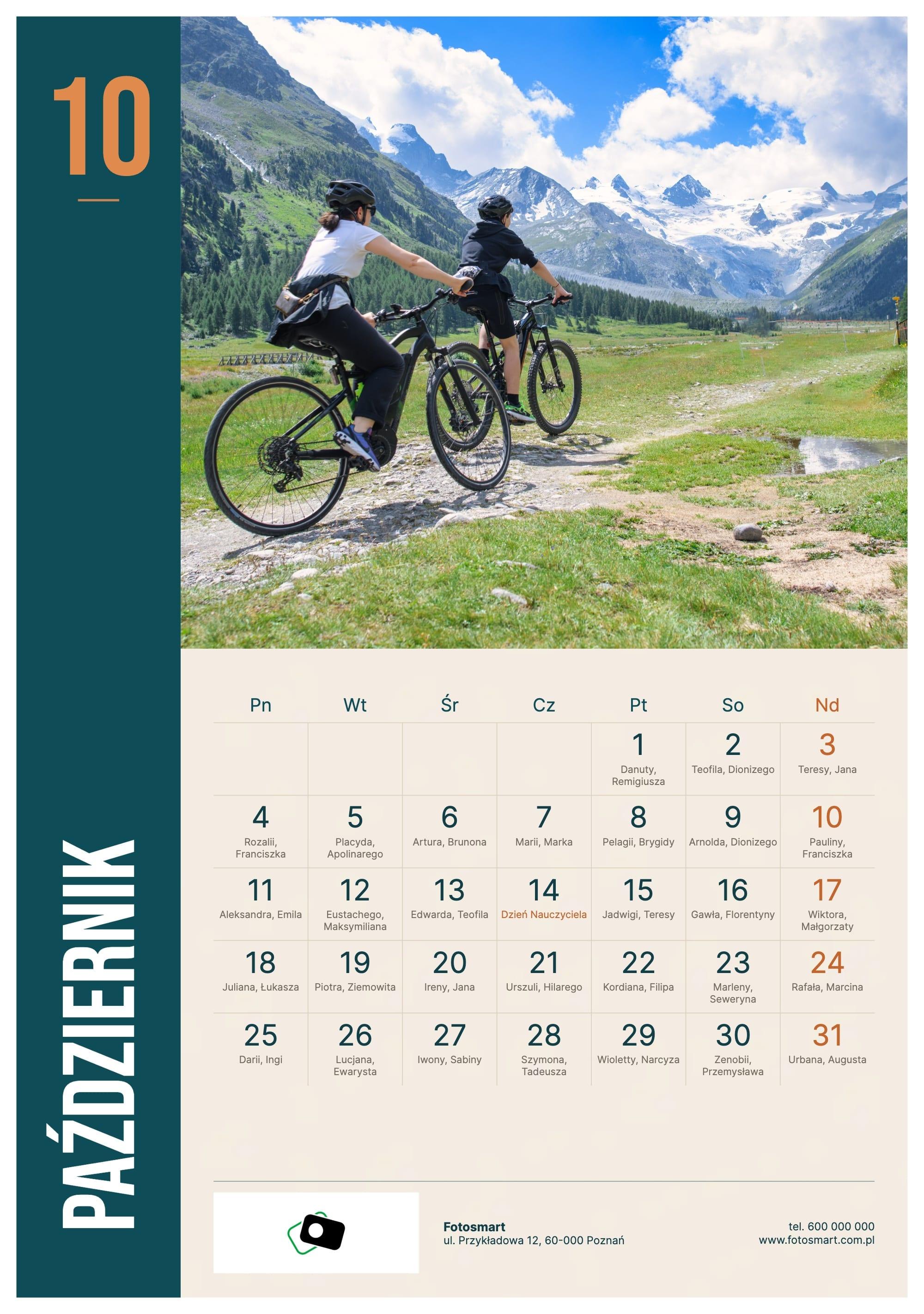 Photo calendar Business Side Panel