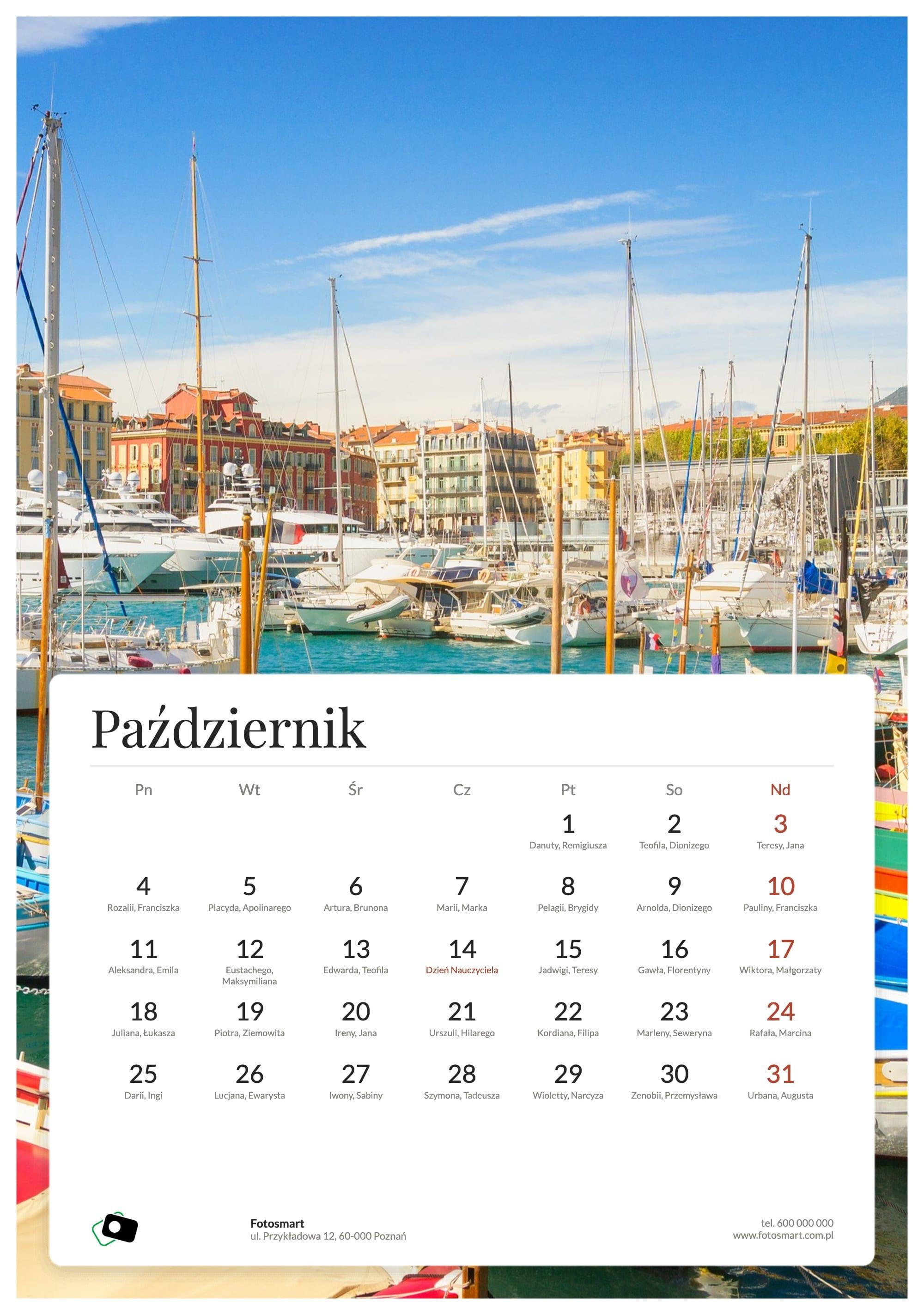 Photo calendar Business Full Frame