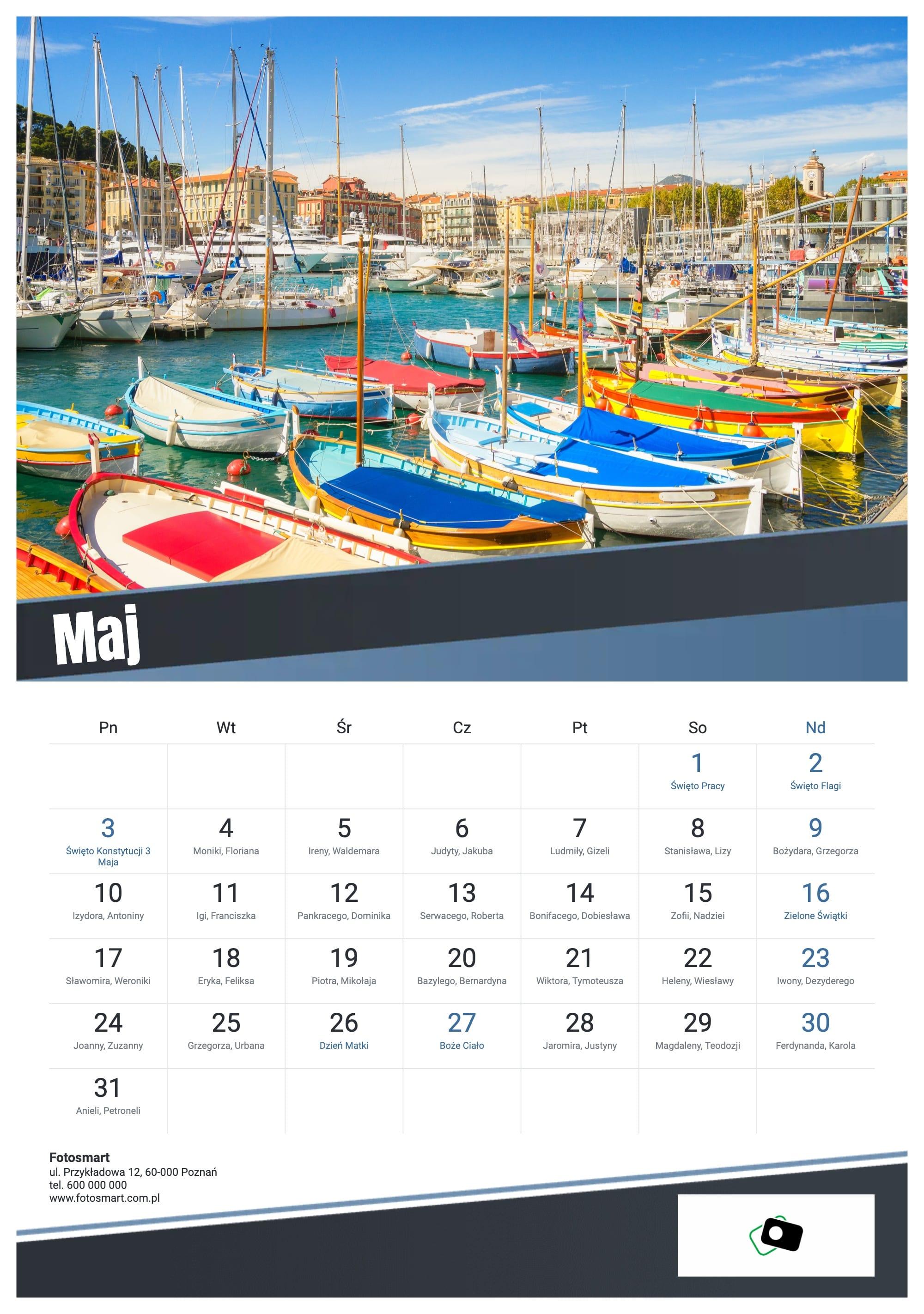 Photo calendar Business Diagonal