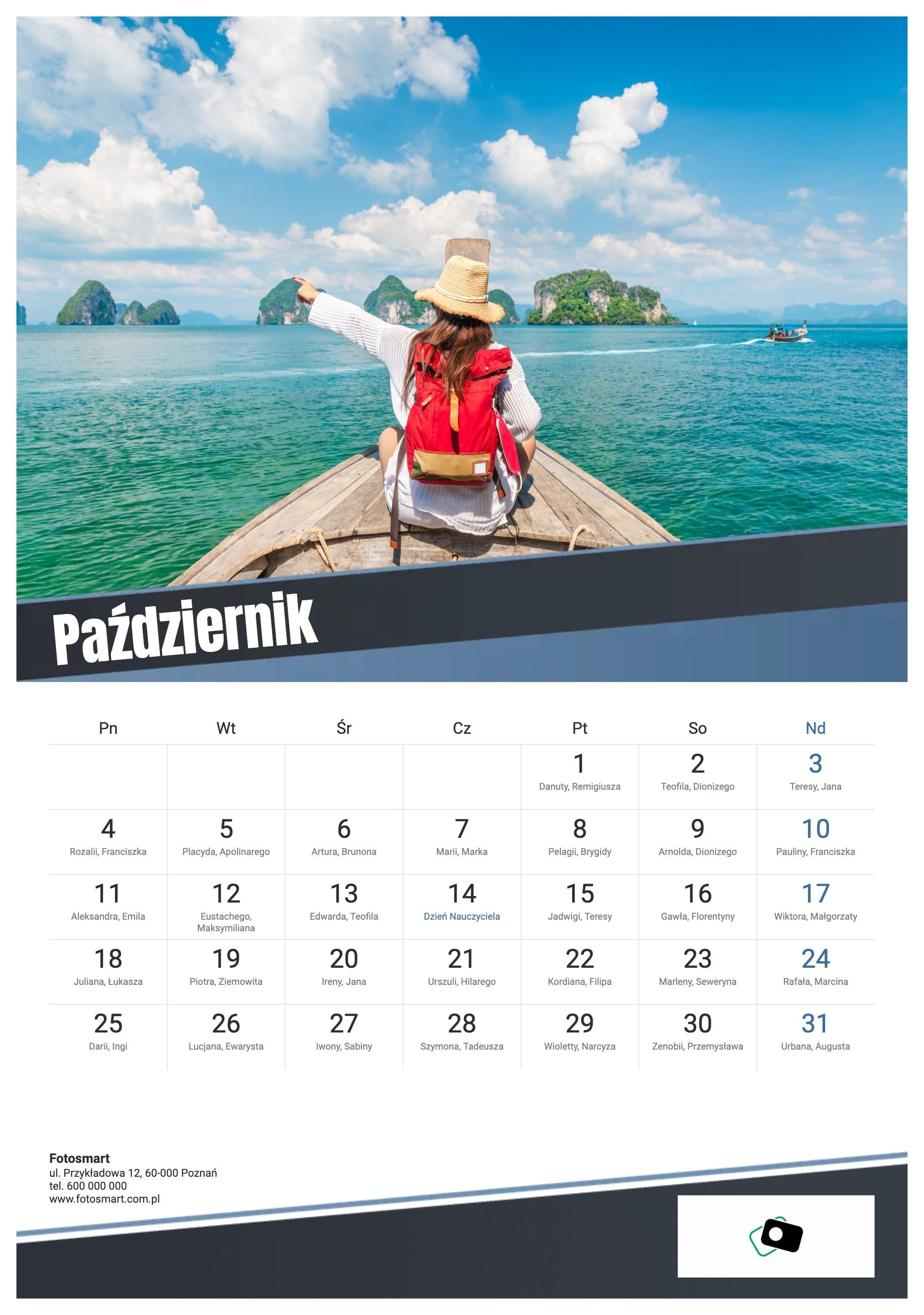 Photo calendar Business Diagonal