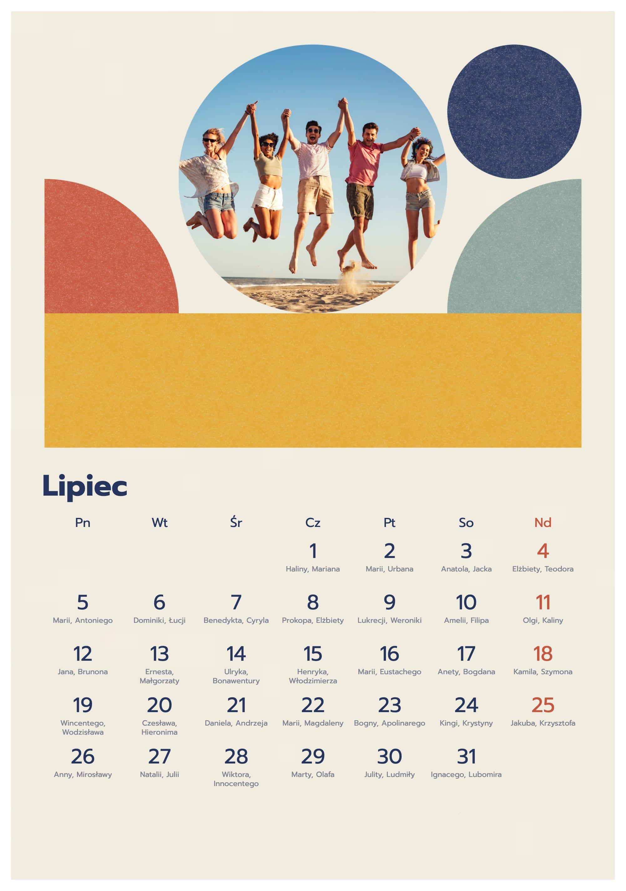 Photo calendar Geometry