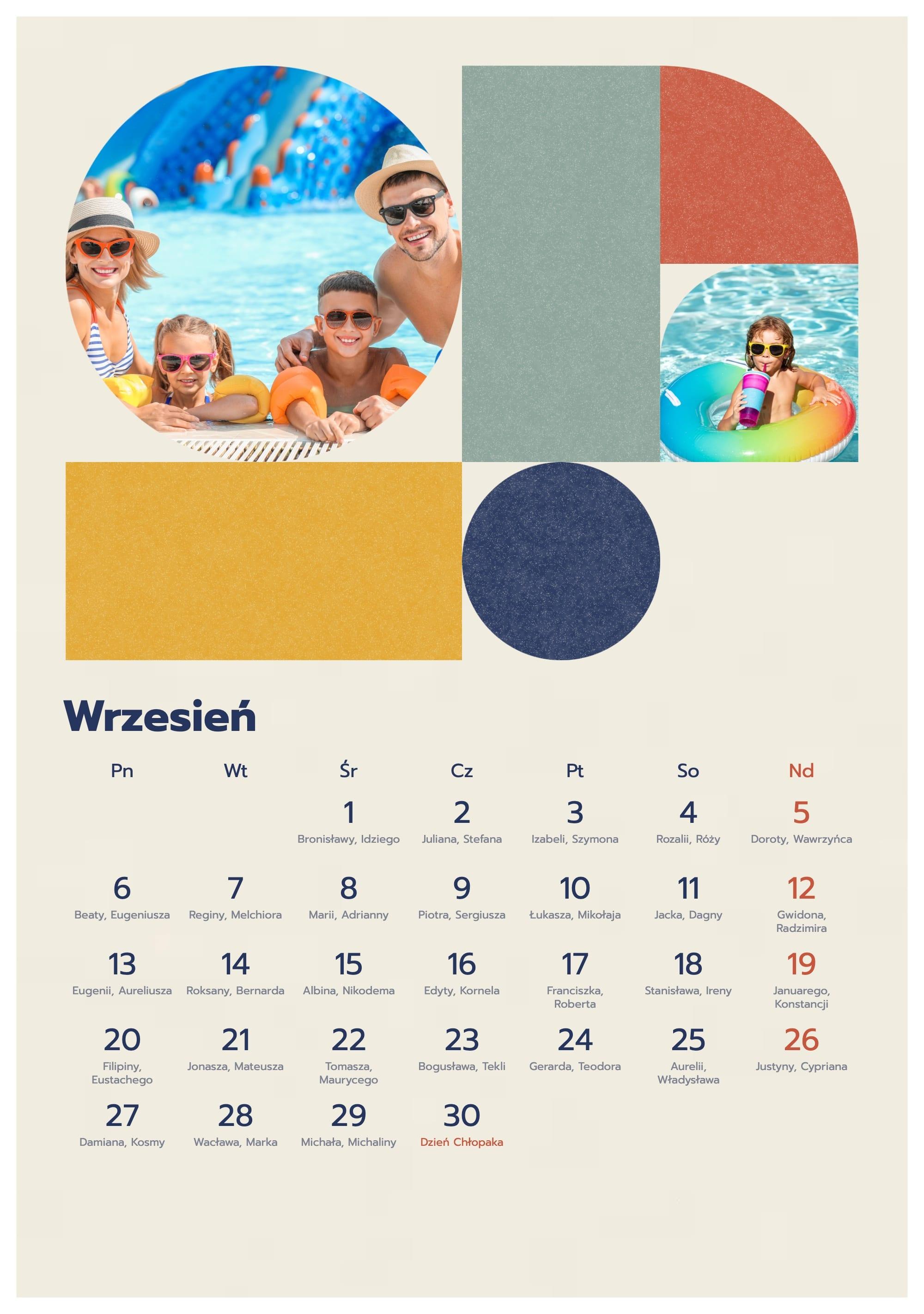 Photo calendar Geometry