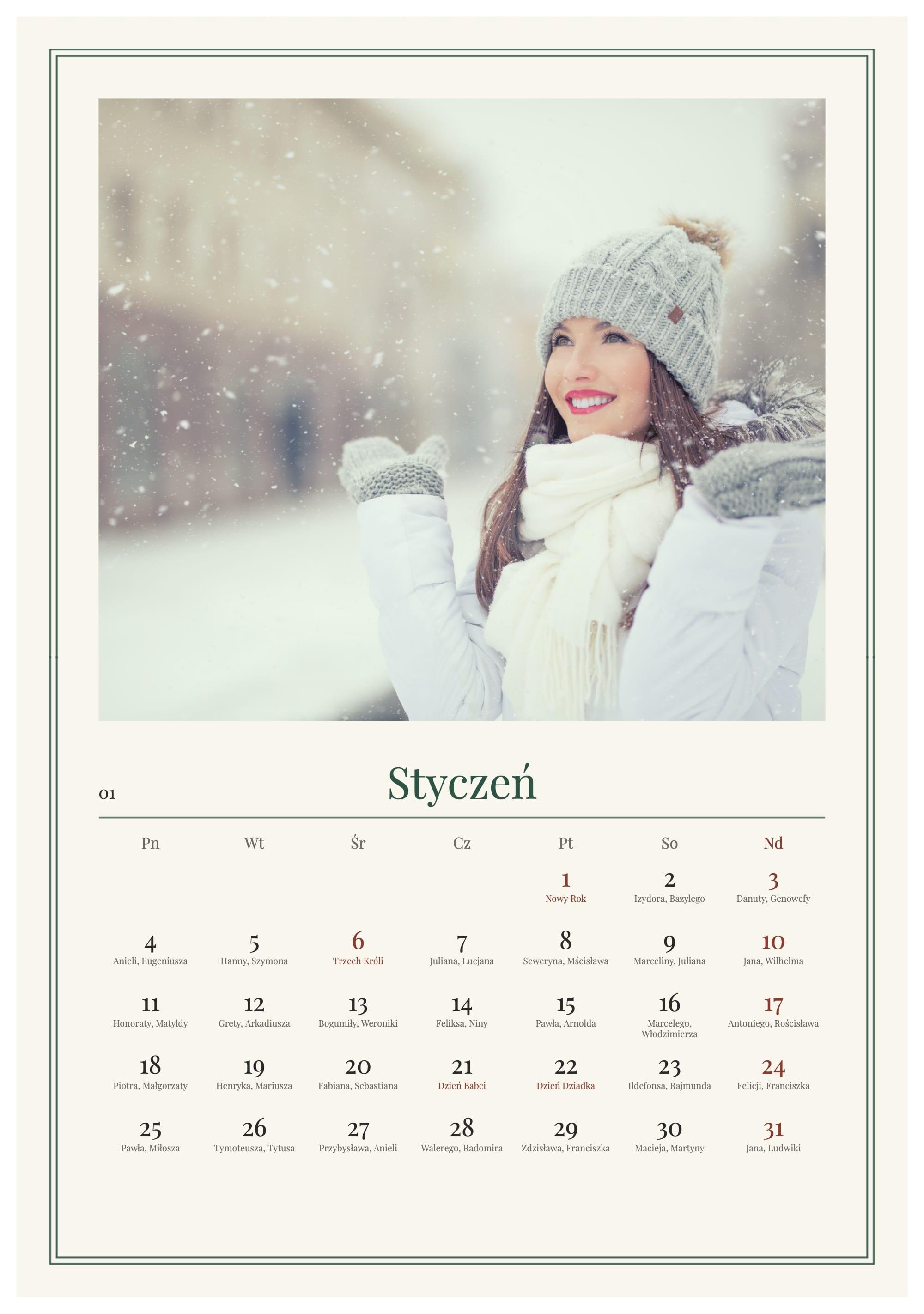 Photo calendar Classic Frame