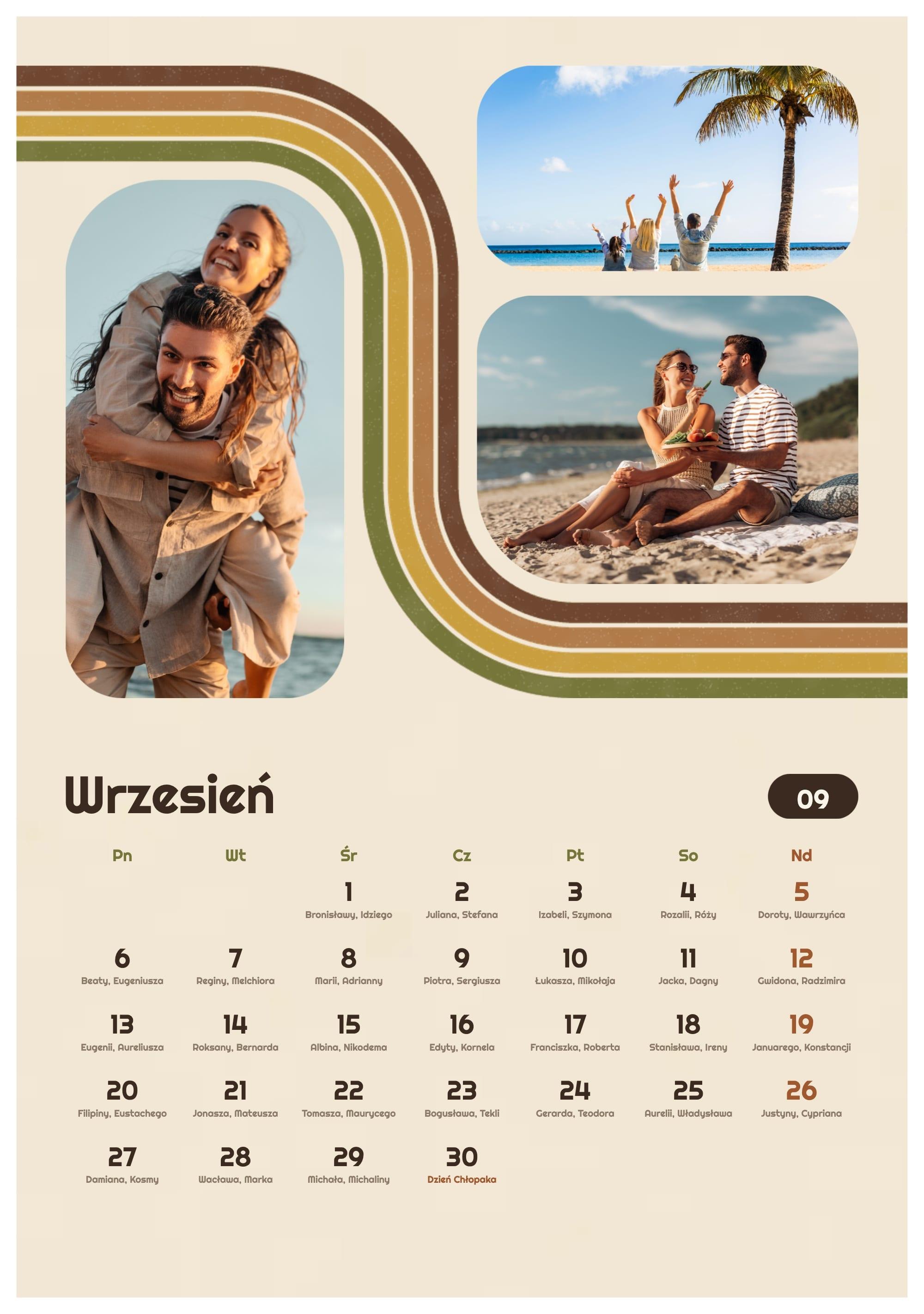 Photo calendar Seventies