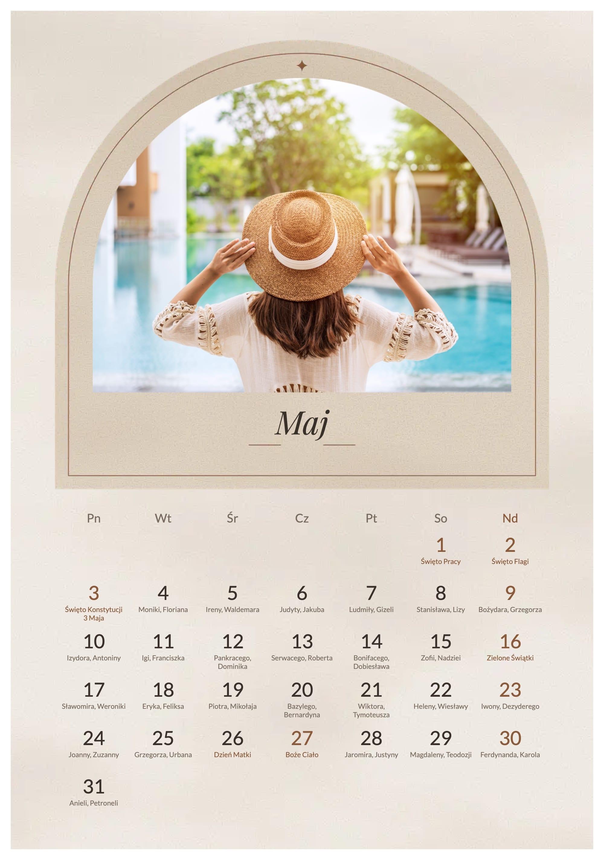 Photo calendar Arch
