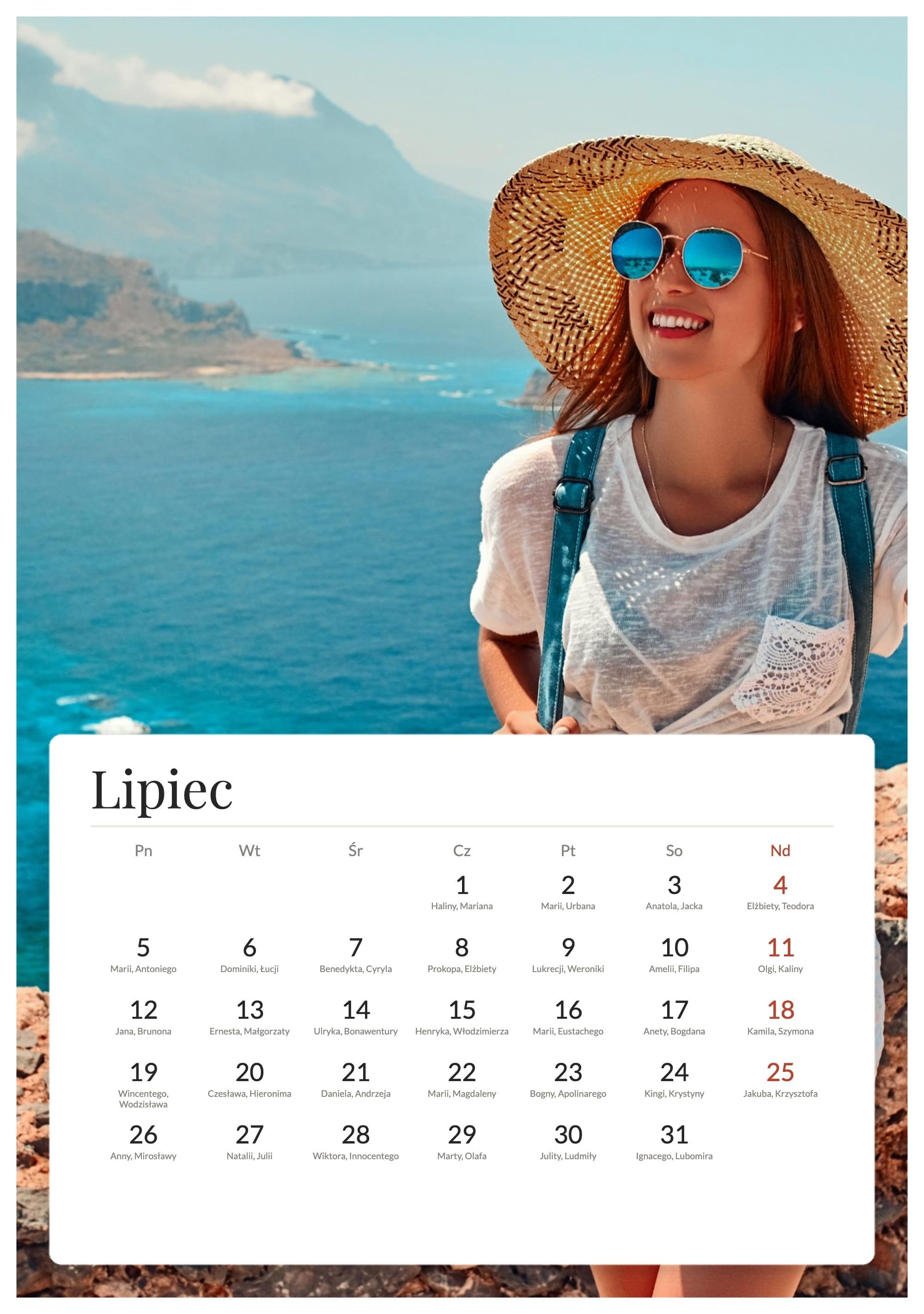 Photo calendar Full Frame