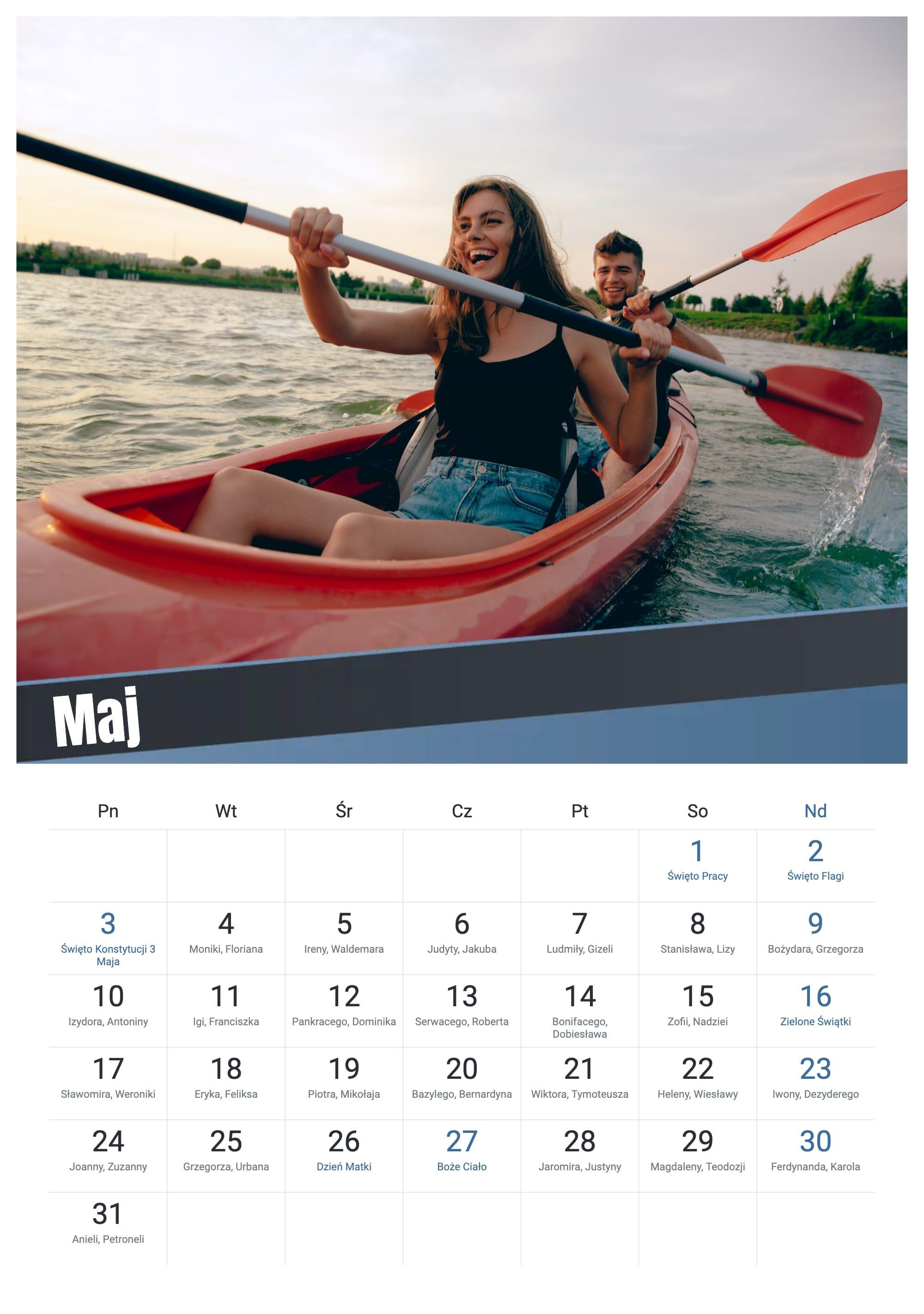 Photo calendar Diagonal